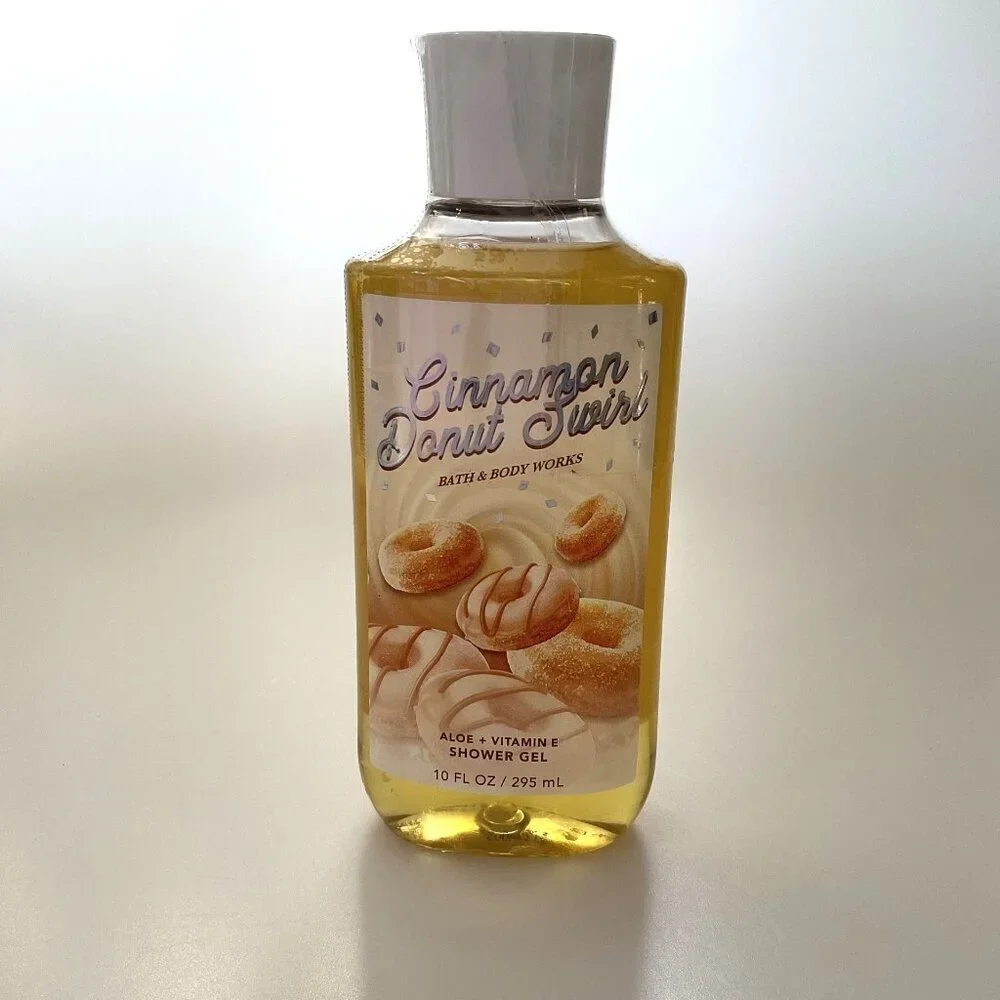 BATH AND BODY CINNAMON DONUT SWIRL SHOWER GEL AND LOTION (SET OF 2) - Picture 6 of 11